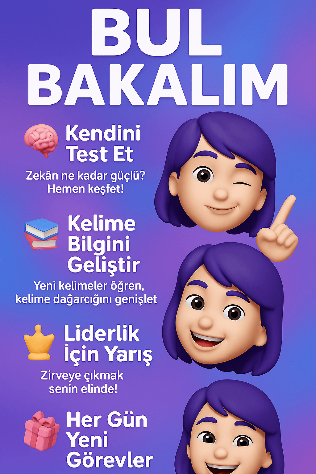 Bul Bakalım Özellikleri